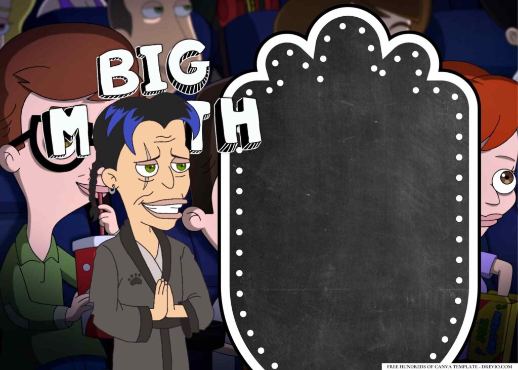 FREE Big Mouth Birthday Canva Templates 8