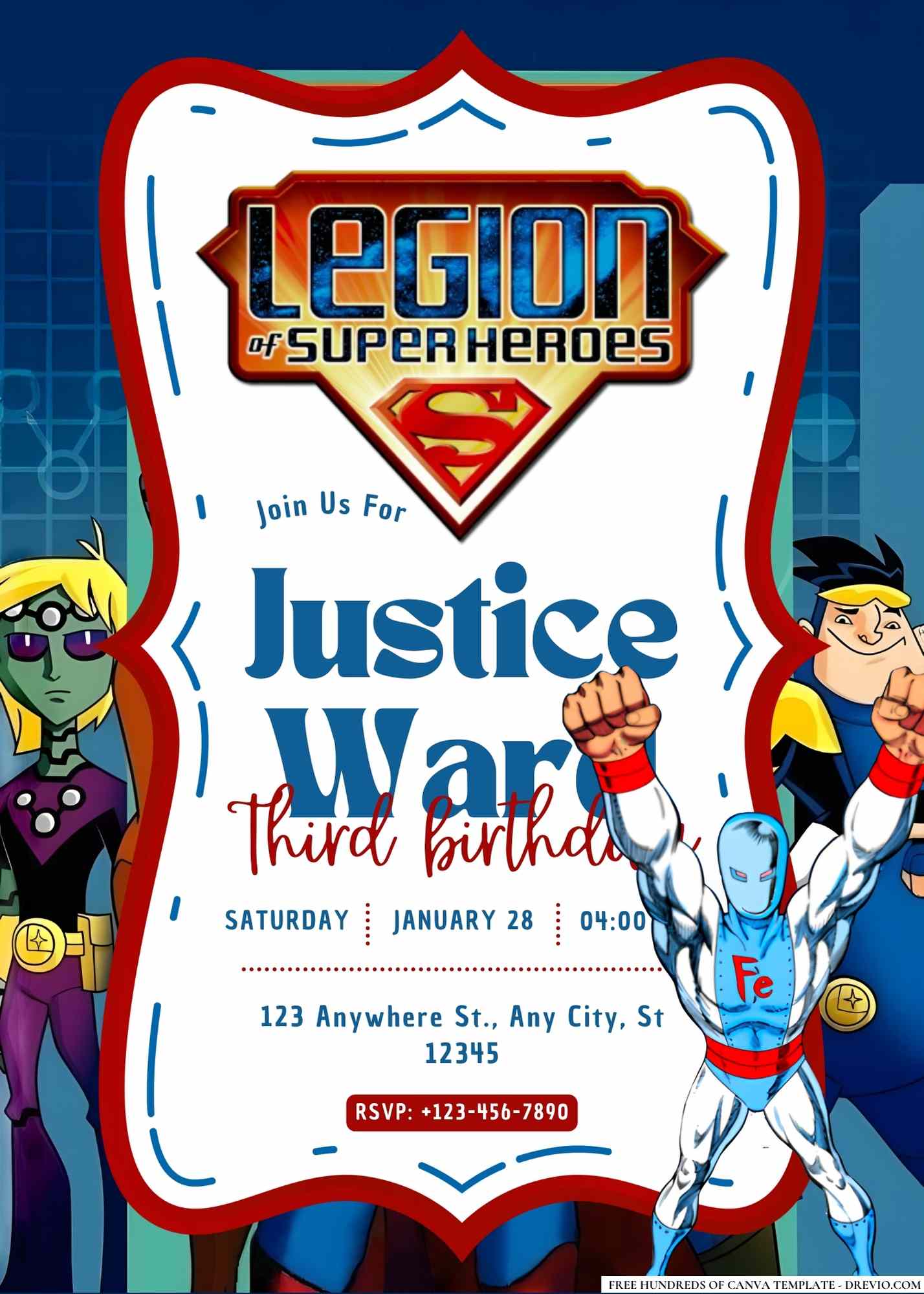 16+ Legion of Super-Heroes Birthday Invitation Templates