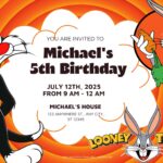 18+ Free Looney Tunes Birthday Invitation Templates (Editable in Canva) – Updated Design