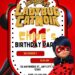 Miraculous Ladybug & Cat Noir Birthday Invitation