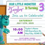20+ FREE Monster Inc Canva Invitations Perfect for a Monsters-Themed Birthday Party (2026)