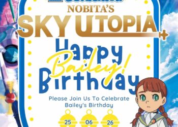 FREE Editable Doraemon BirthdFREE Editable Doraemon Birthday Invitationay Invitation