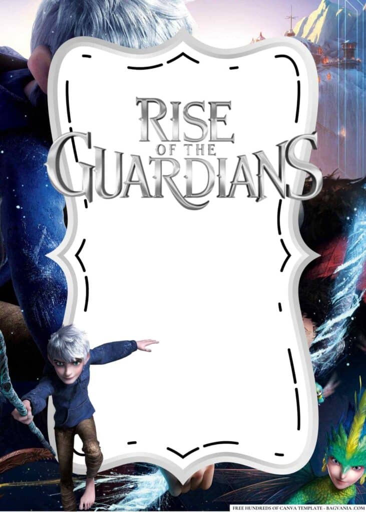 FREE Rise of the Guardians Baby Shower Canva Templates 10