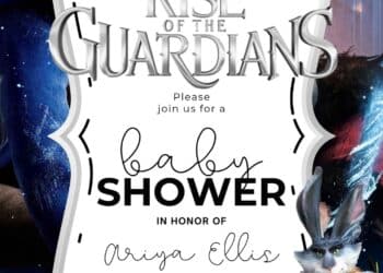 Rise of the Guardians Baby Shower Invitation
