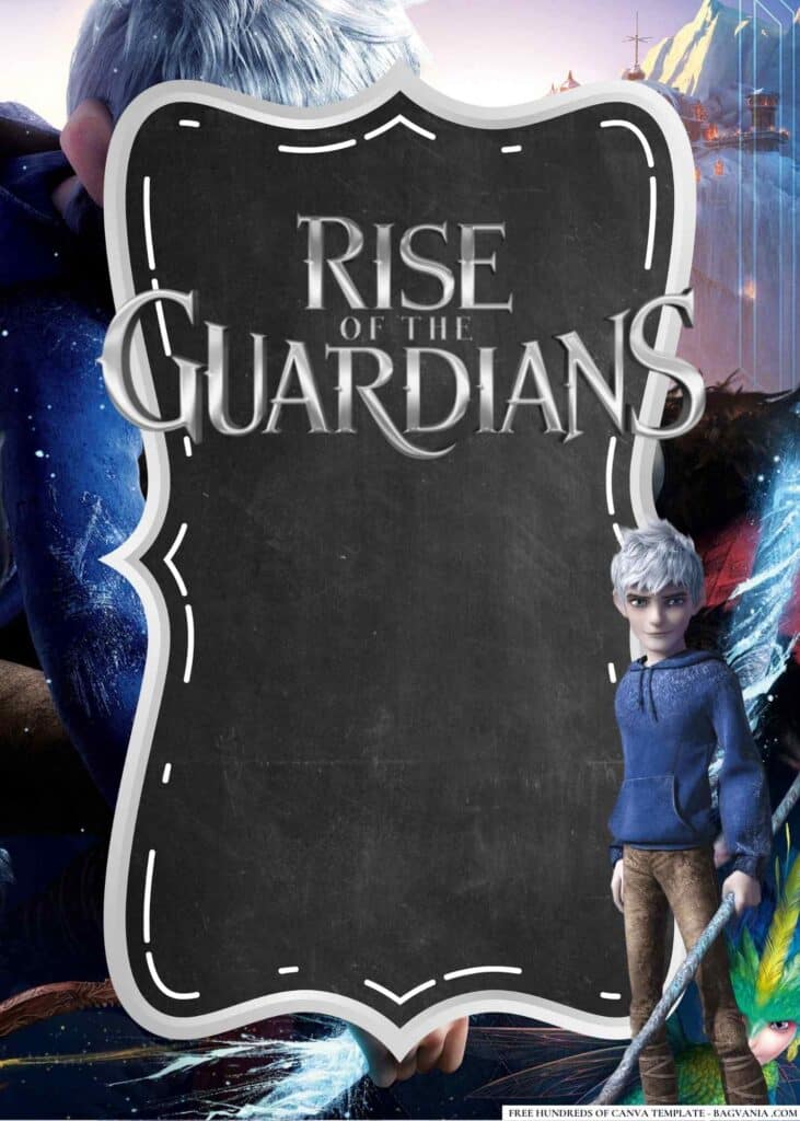 FREE Rise of the Guardians Baby Shower Canva Templates 8