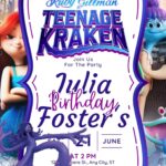 14+ FREE Ruby Gillman Kraken Birthday Invitation Templates (Canva, Editable & Printable 2026)