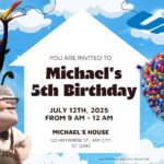 FREE 7+ Sky High With UP Birthday Invitation Templates