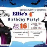 FREE Spooky Hotel Transylvania Birthday Invitation Templates