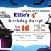 FREE Spooky Hotel Transylvania Birthday Invitation Templates