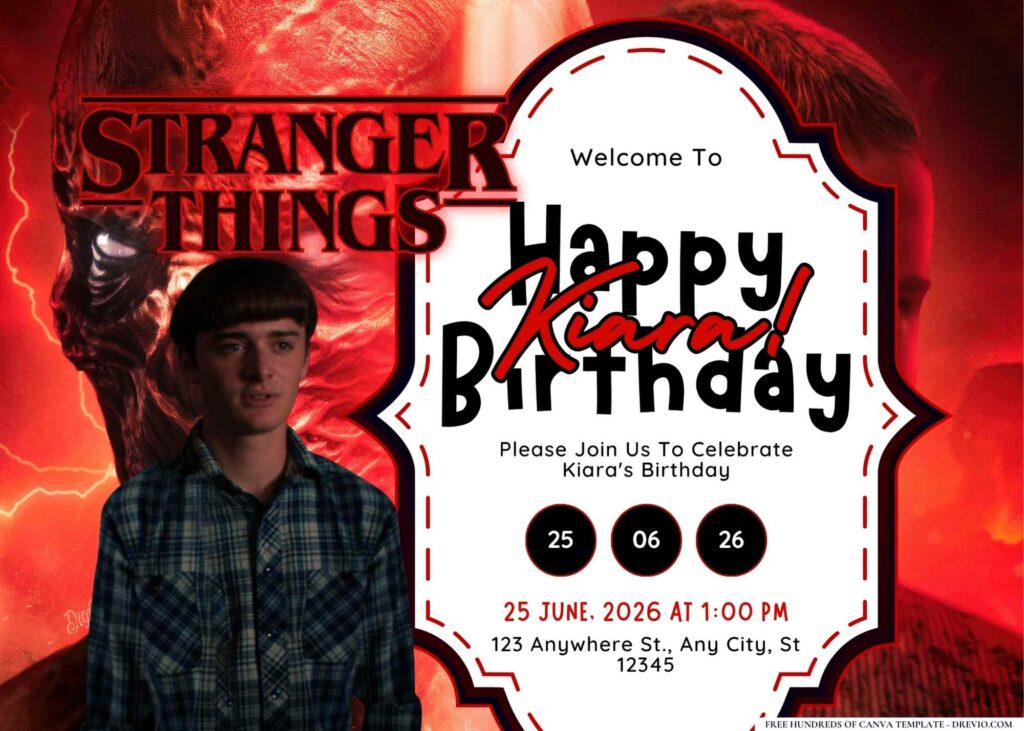FREE Editable Peaky Blinders Birthday Invitation