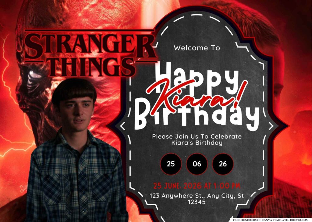 FREE Editable Peaky Blinders Birthday Invitation
