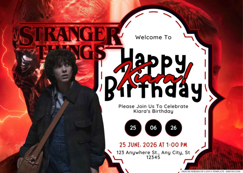FREE Editable Peaky Blinders Birthday Invitation
