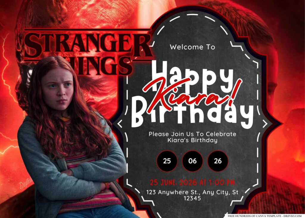 FREE Editable Peaky Blinders Birthday Invitation