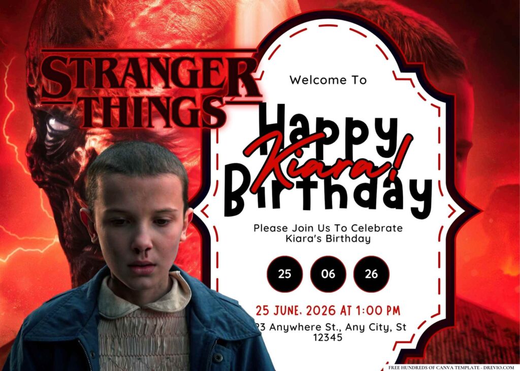 FREE Editable Peaky Blinders Birthday Invitation