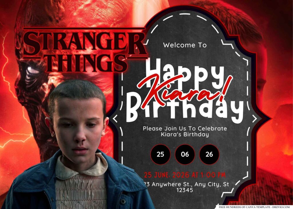 FREE Editable Peaky Blinders Birthday Invitation
