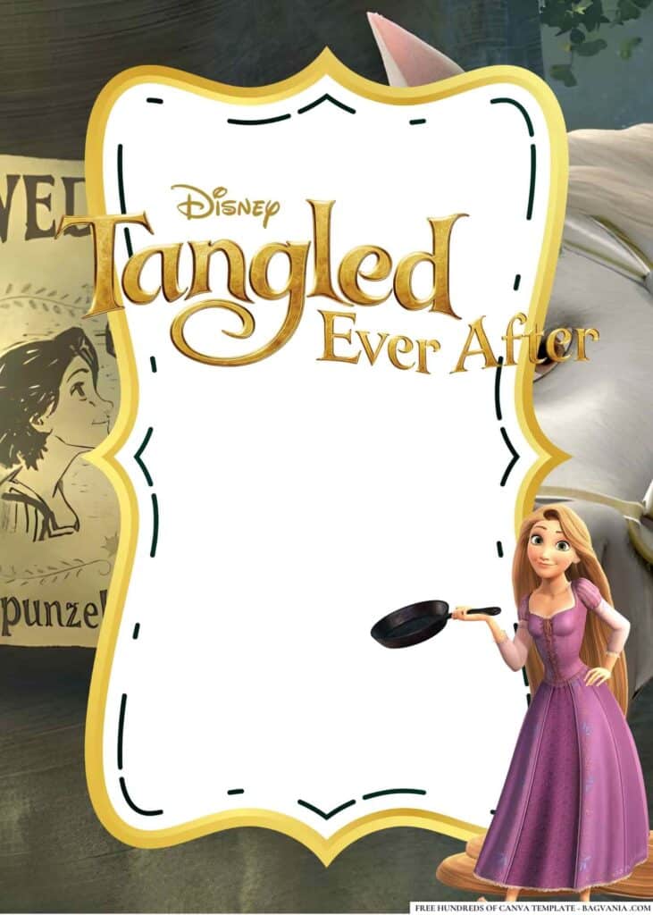 FREE Tangled Ever After Baby Shower Canva Templates 10