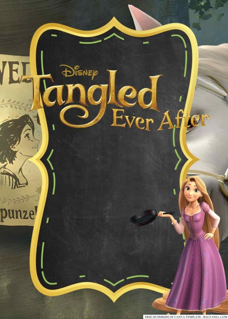 FREE Tangled Ever After Baby Shower Canva Templates 12