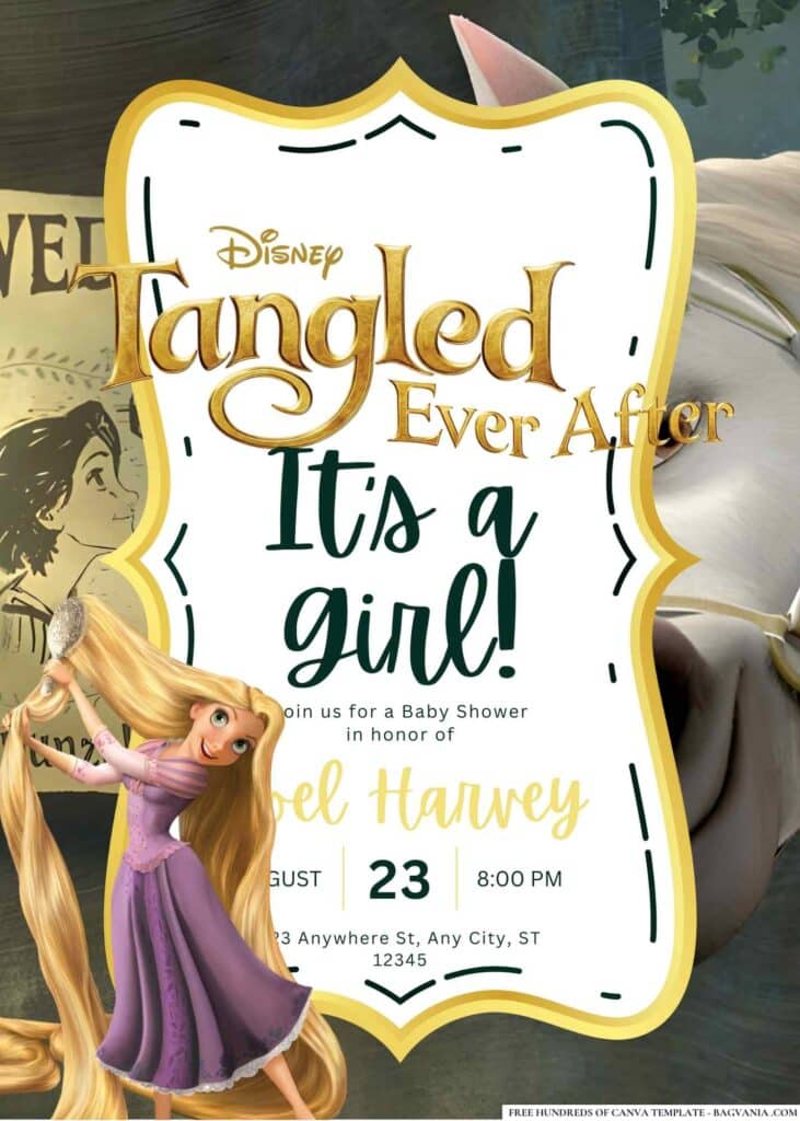 Tangled Ever After Baby Shower Invitation