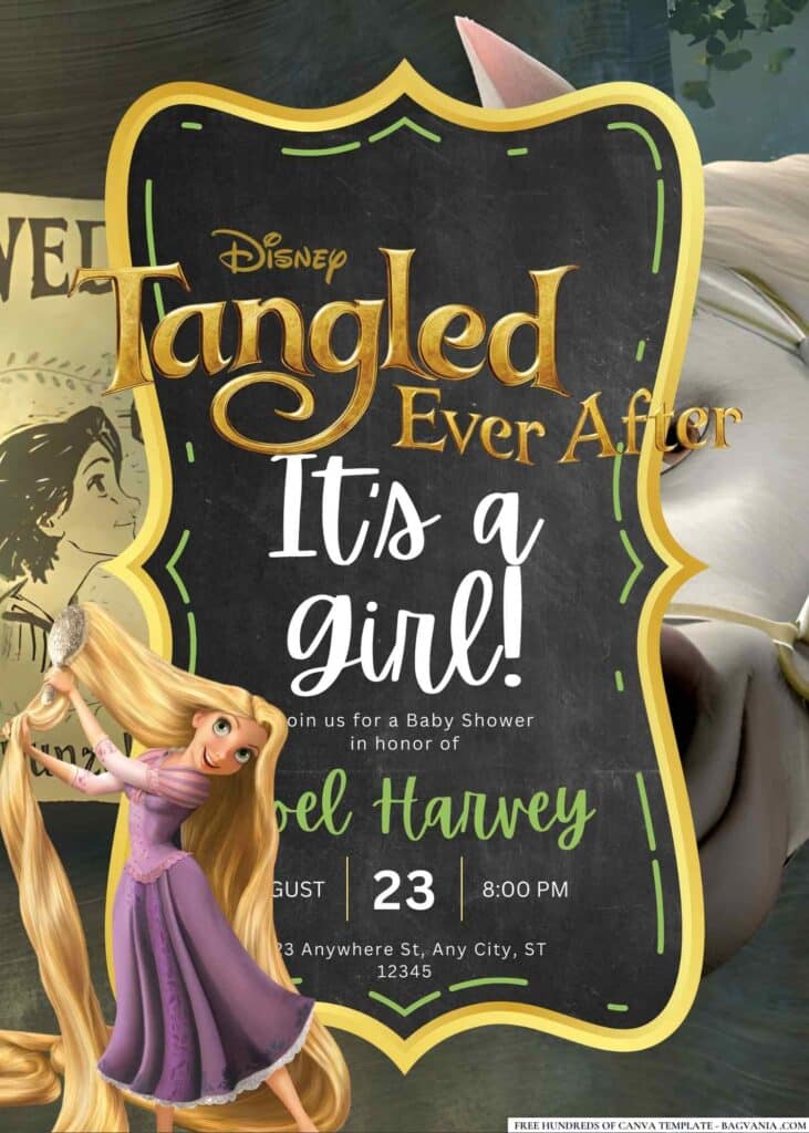 Tangled Ever After Baby Shower Invitation