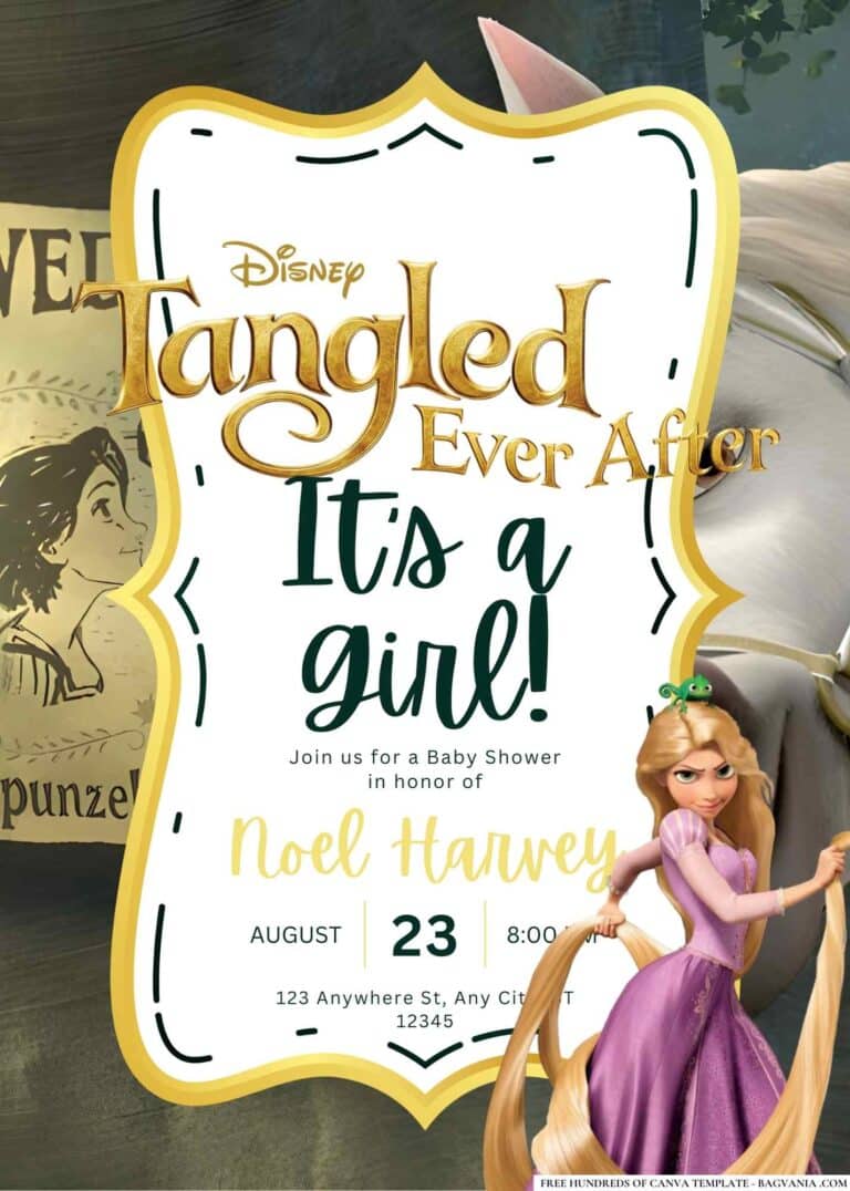 Tangled Ever After Baby Shower Invitation