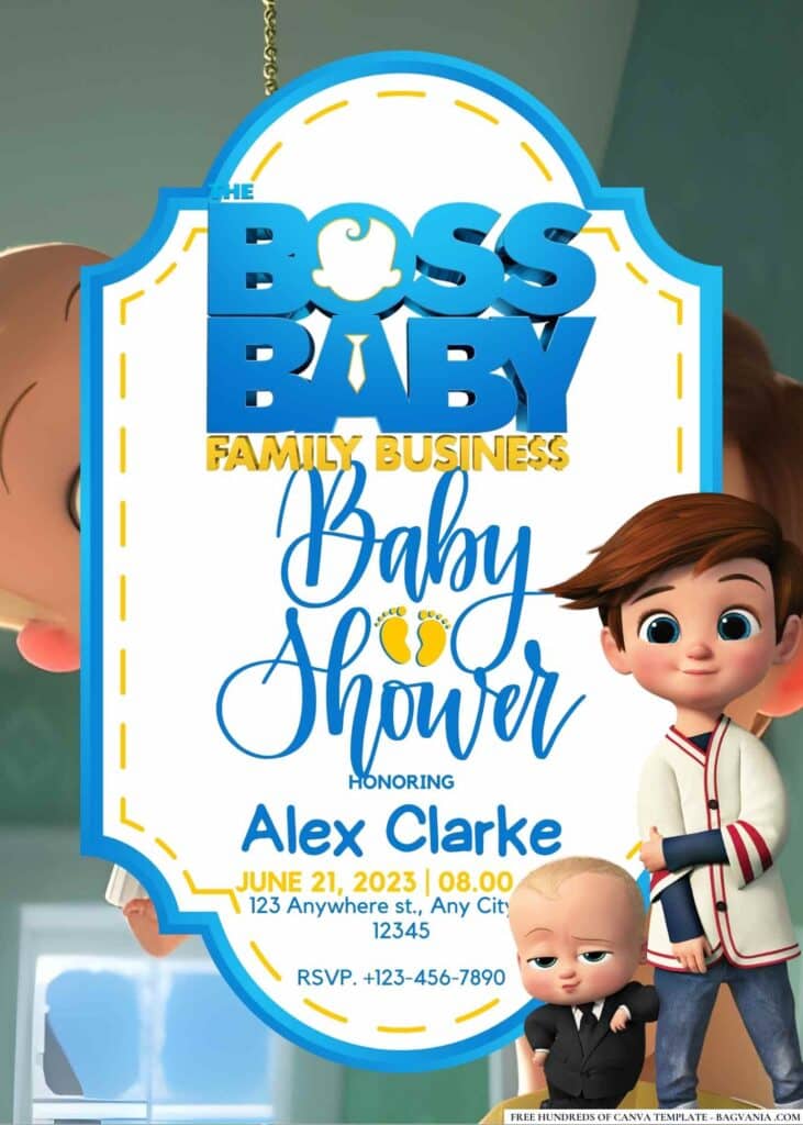 The Boss Baby Baby Shower Invitation