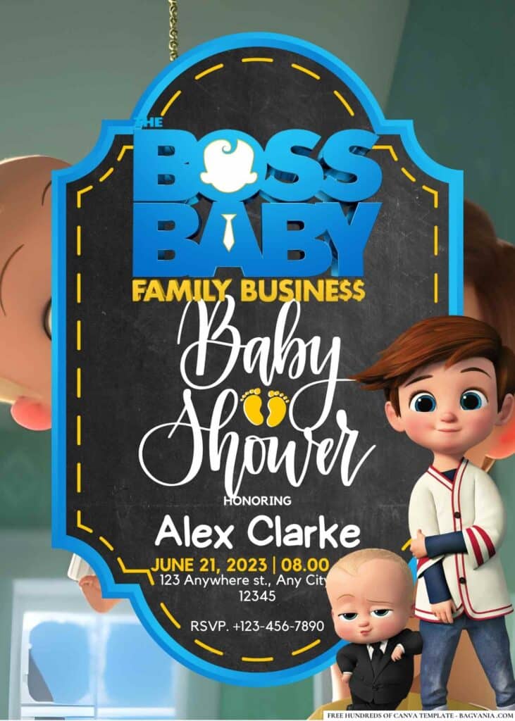 The Boss Baby Baby Shower Invitation