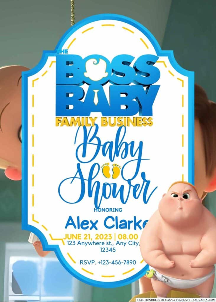 The Boss Baby Baby Shower Invitation