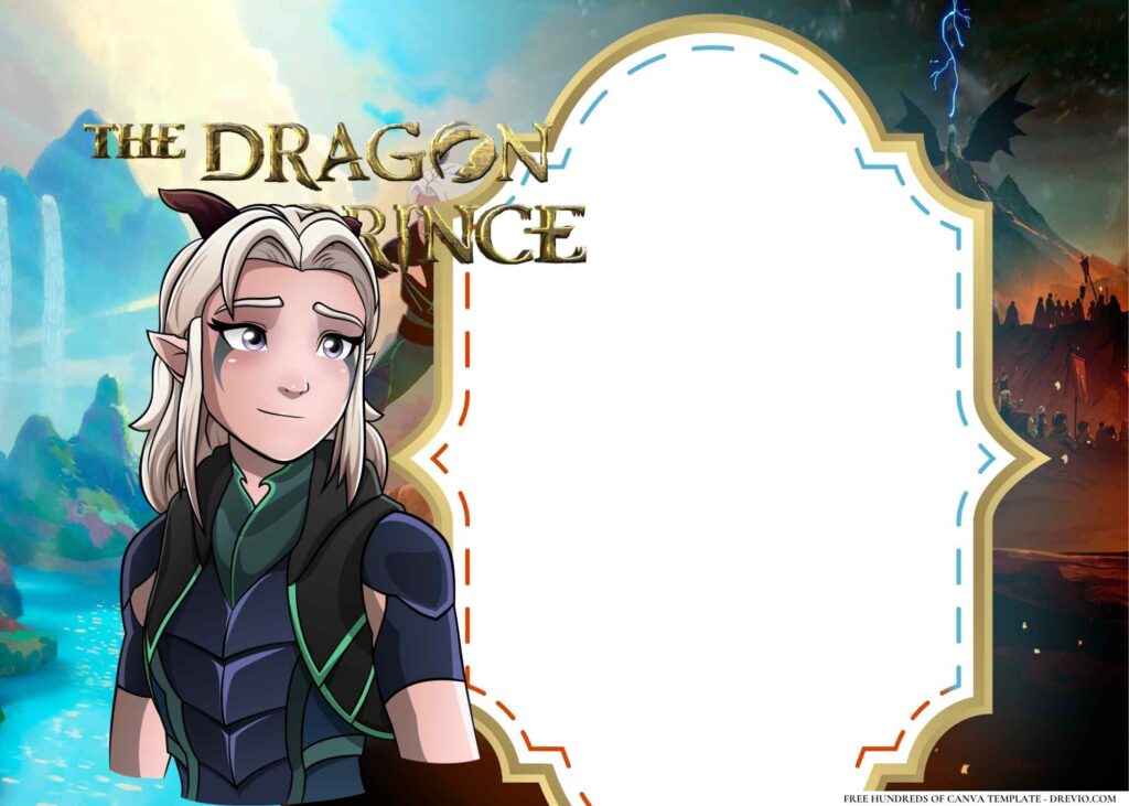 FREE The Dragon Prince Birthday Canva Templates 2
