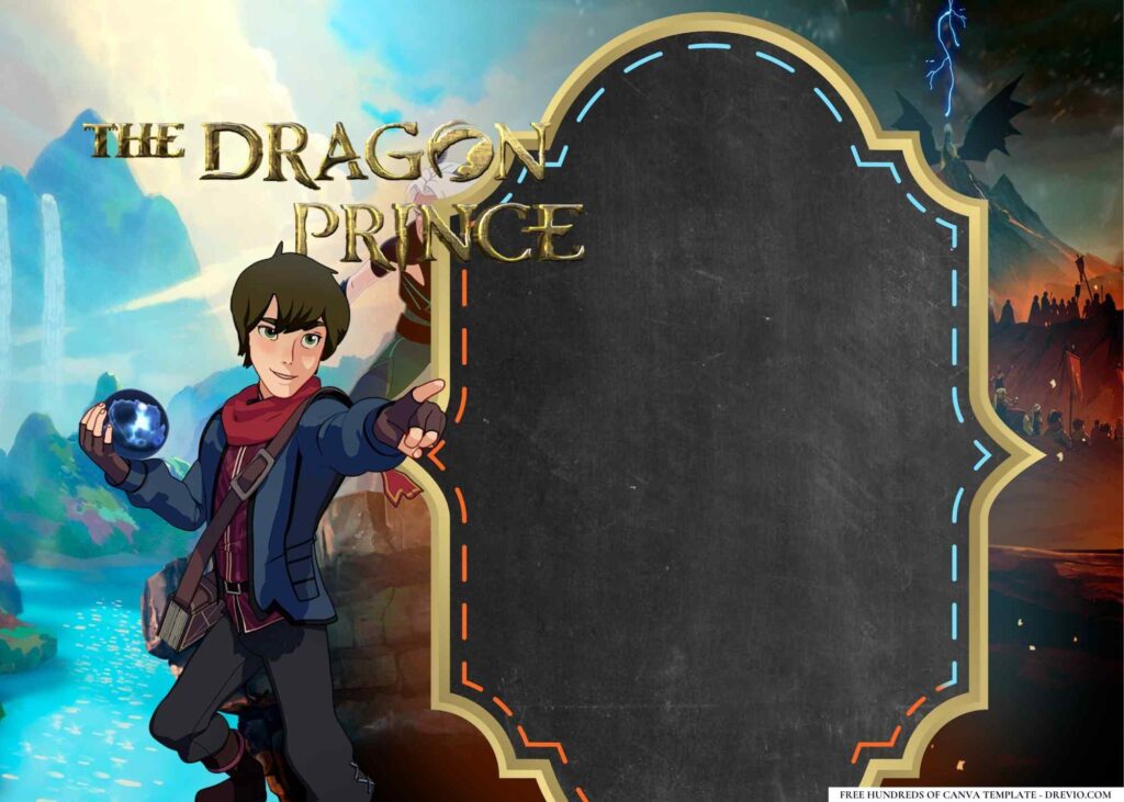 FREE The Dragon Prince Birthday Canva Templates 20
