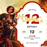 22+ The Flash Birthday Invitation Templates (FREE Canva Editable) | 2026 Update