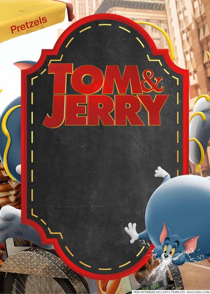 FREE Tom Jerry Baby Shower Canva Templates 12