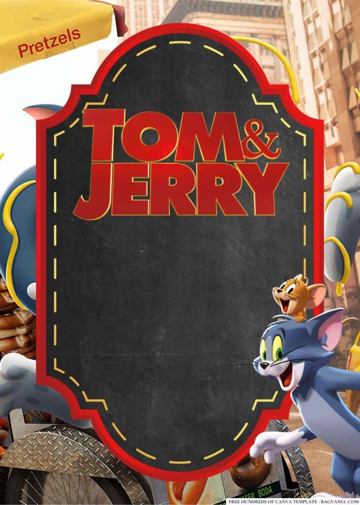 FREE Tom Jerry Baby Shower Canva Templates 16