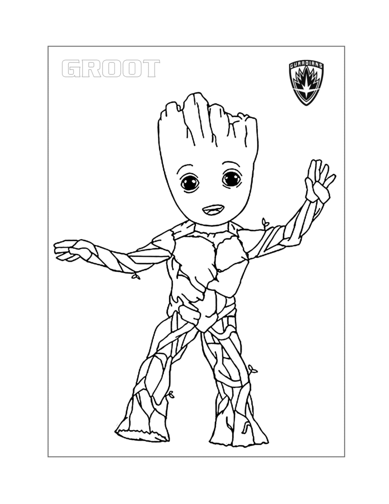 Guardians of the Galaxy Coloring Page 