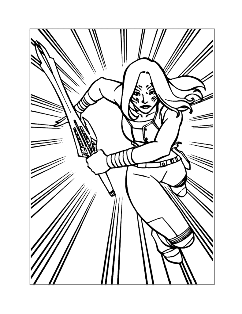 Guardians of the Galaxy Coloring Page 