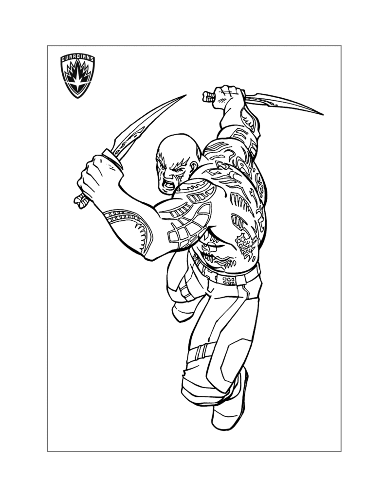 Guardians of the Galaxy Coloring Page 