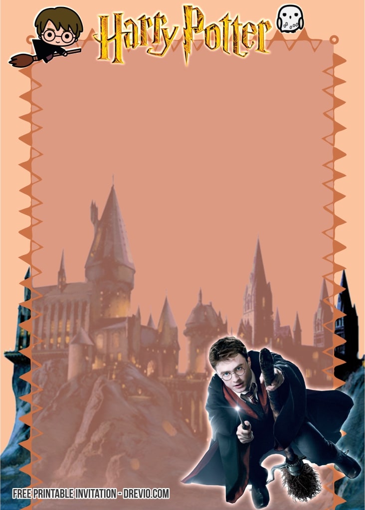 FREE Editable Harry Potter Birthday Invitation