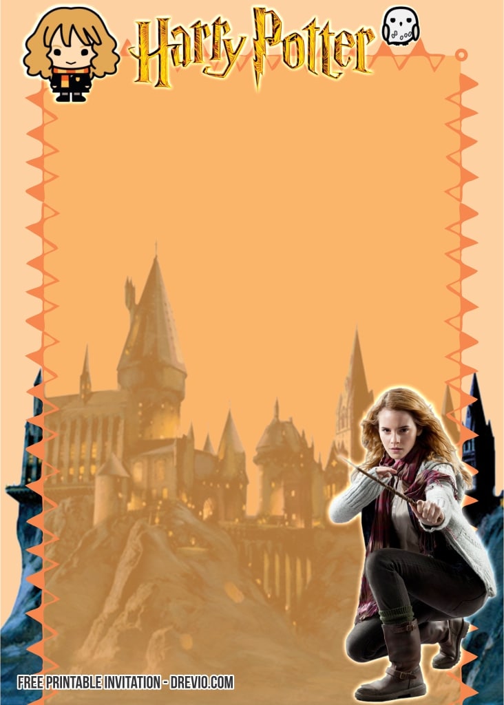 FREE Editable Harry Potter Birthday Invitation