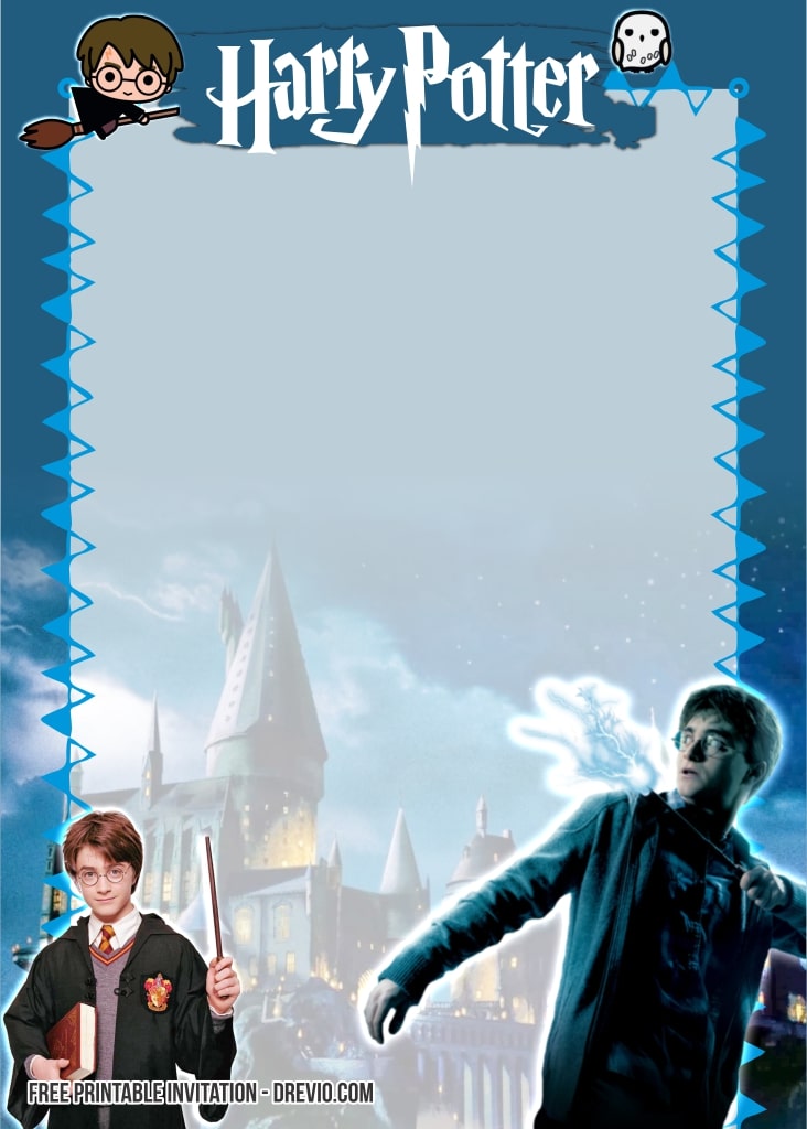 FREE Editable Harry Potter Birthday Invitation