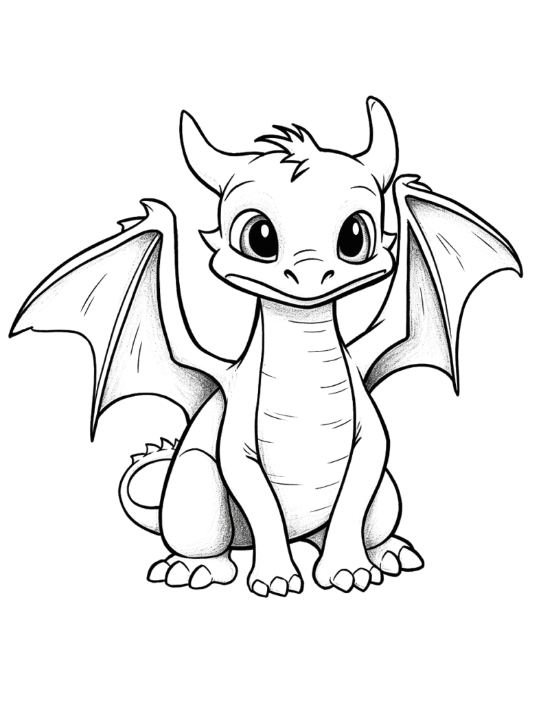 How to Train Your Dragon Coloring Page