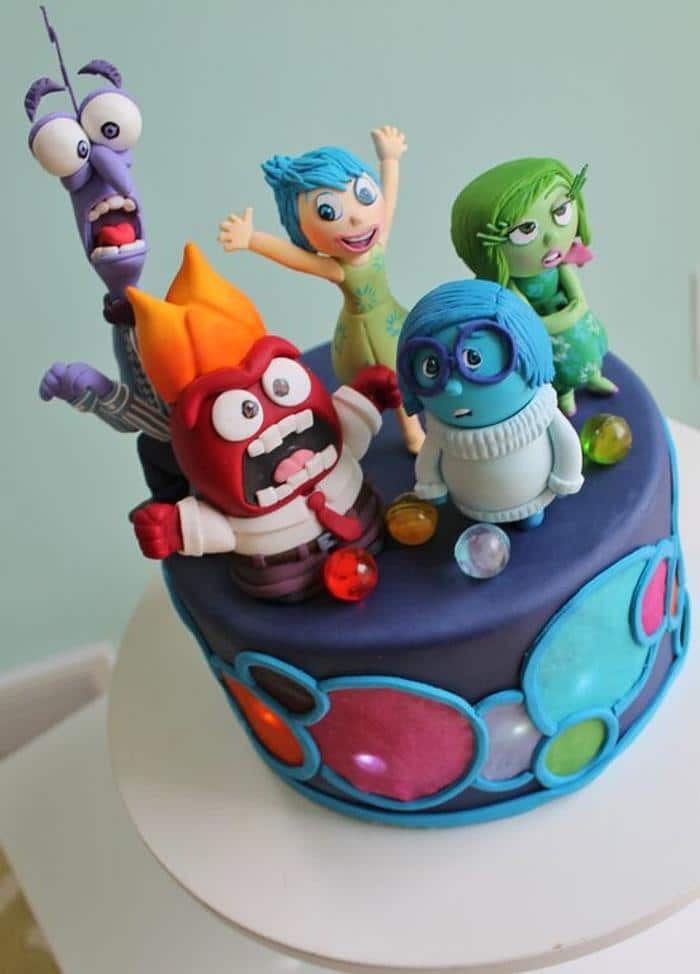 Inside Out Birthday Cakes
