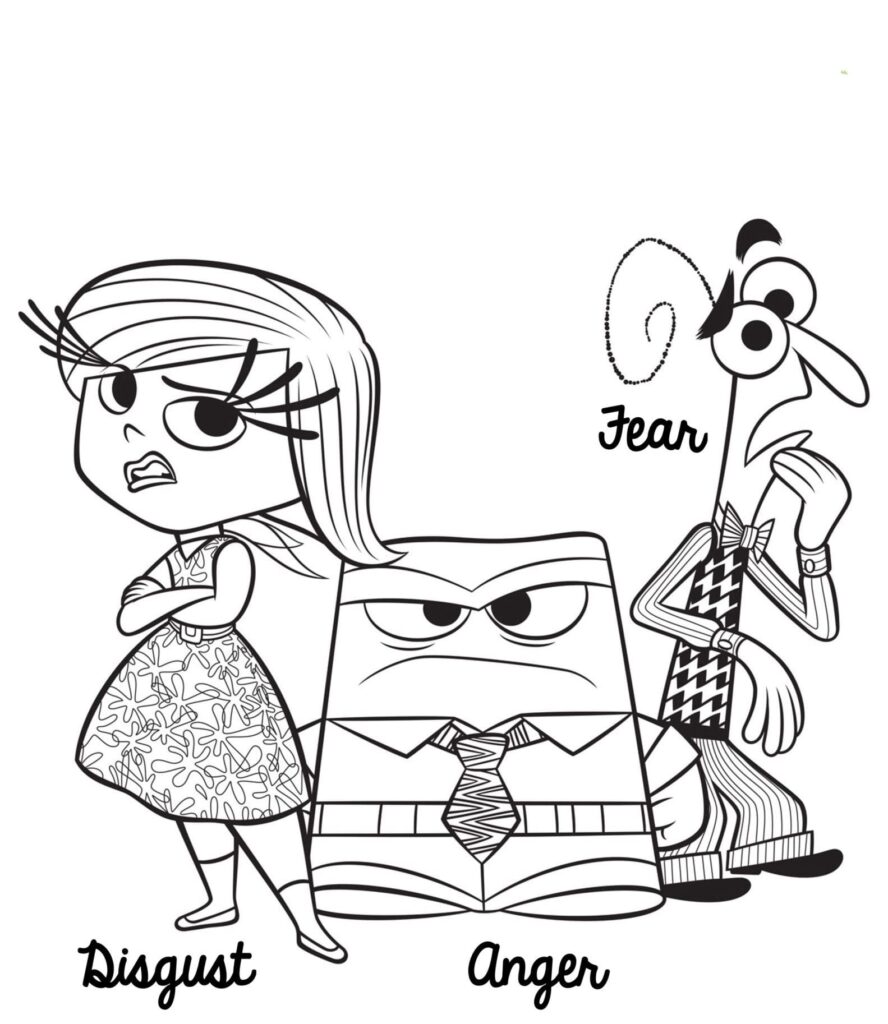 Inside Out Coloring Page