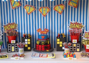 Legion of Superheroes Birthday Decor