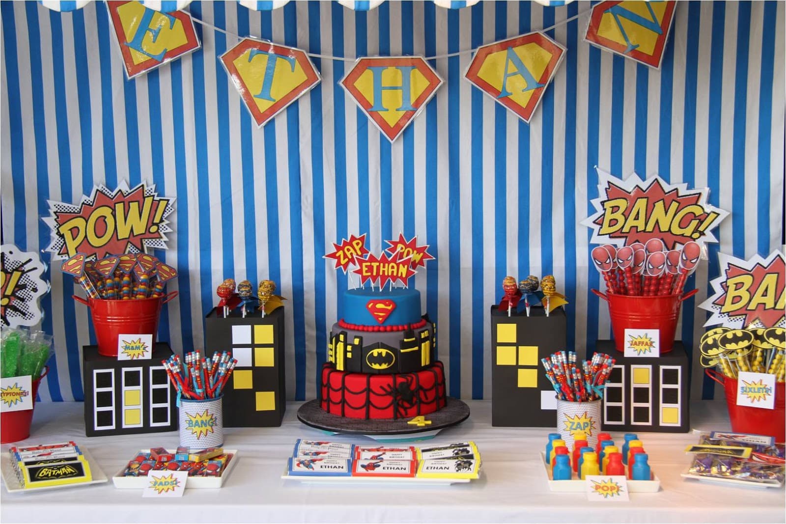 Legion of Superheroes Birthday Decor