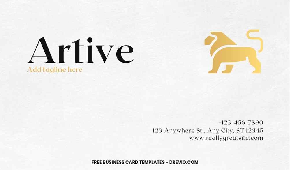 FREE Editable Luxury Business Card Template