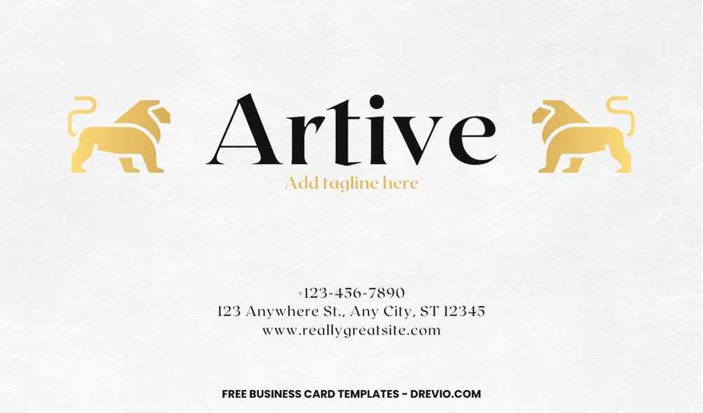 FREE Editable Luxury Business Card Template