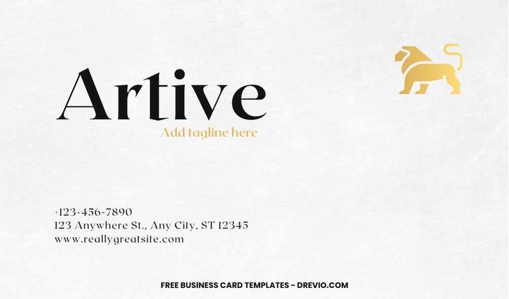 FREE Editable Luxury Business Card Template