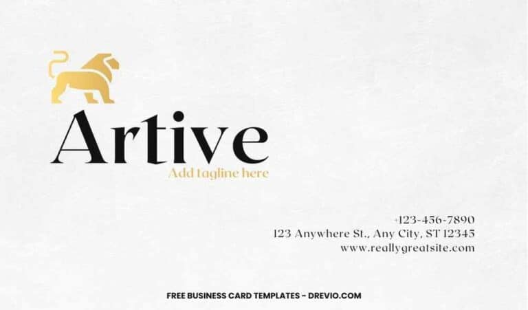 FREE Editable Luxury Business Card Template