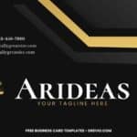 7 Luxury Gold and Black Business Card Template