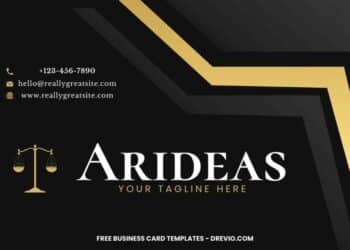 FREE Editable Luxury Gold and Black Business Card