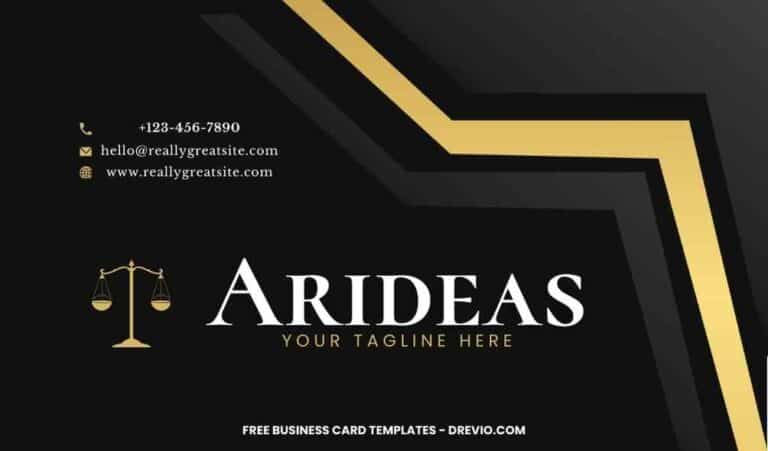FREE Editable Luxury Gold and Black Business Card
